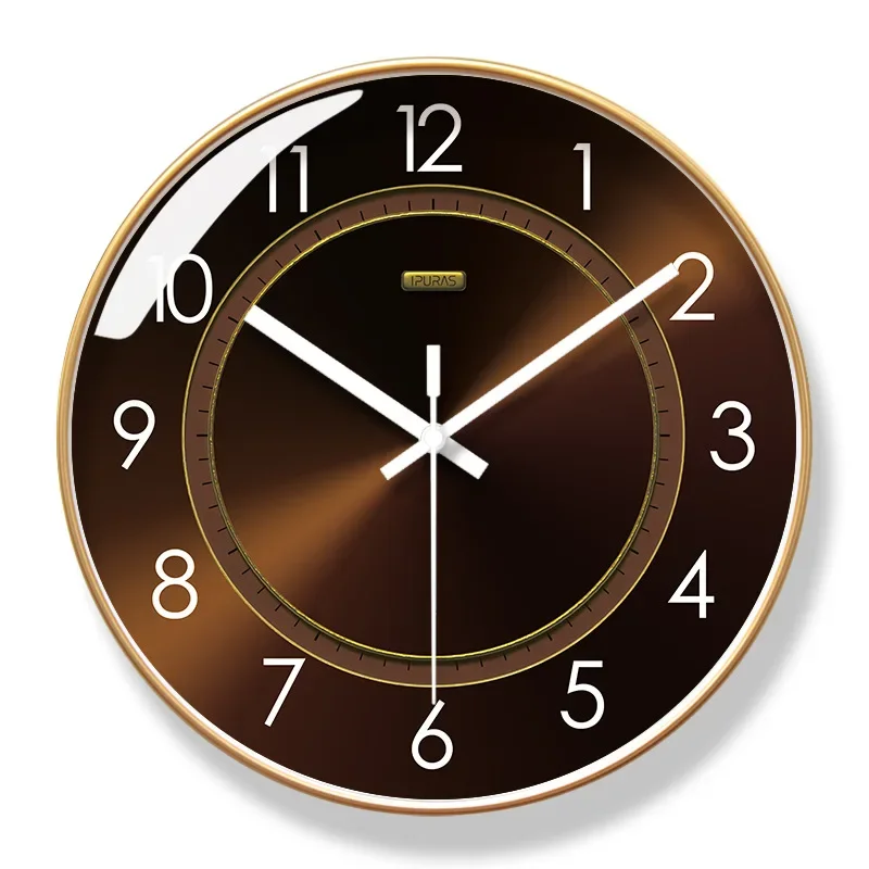 2025 New 10/12/14-inch Disc Printed Wall Clock Living Room Modern Stylish Simple Home Decoration Personalized Quartz Clock Watch