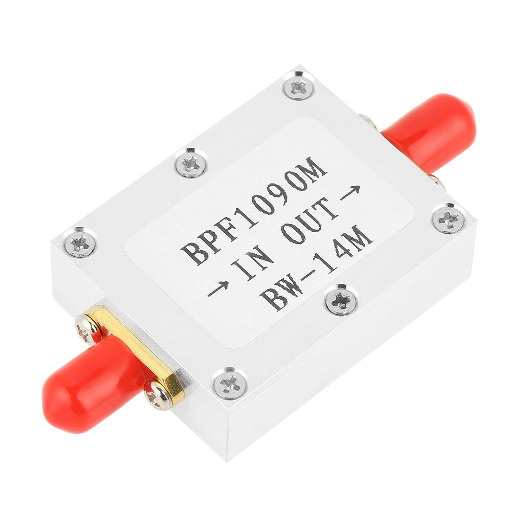 

Retail 1090Mhz Band-Pass Filter,1 PCS 1090Mhz ADS-B Aeronautical Bandwidth 14Mhz SMA Interface Band-Pass Filter