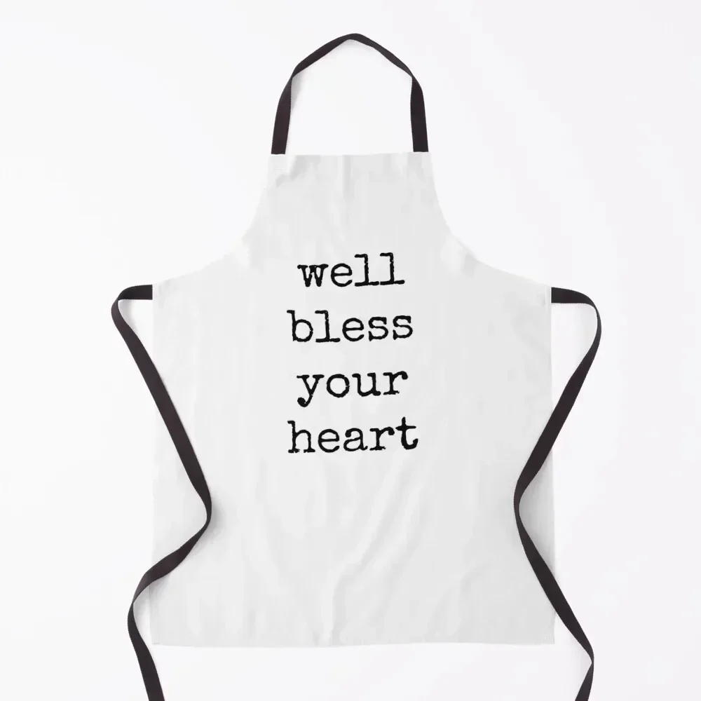 

Southern, Bless your heart, sweet, girl, modern, dorm, typography Apron Cleaning Products For Home For Girl Kitchenware Apron