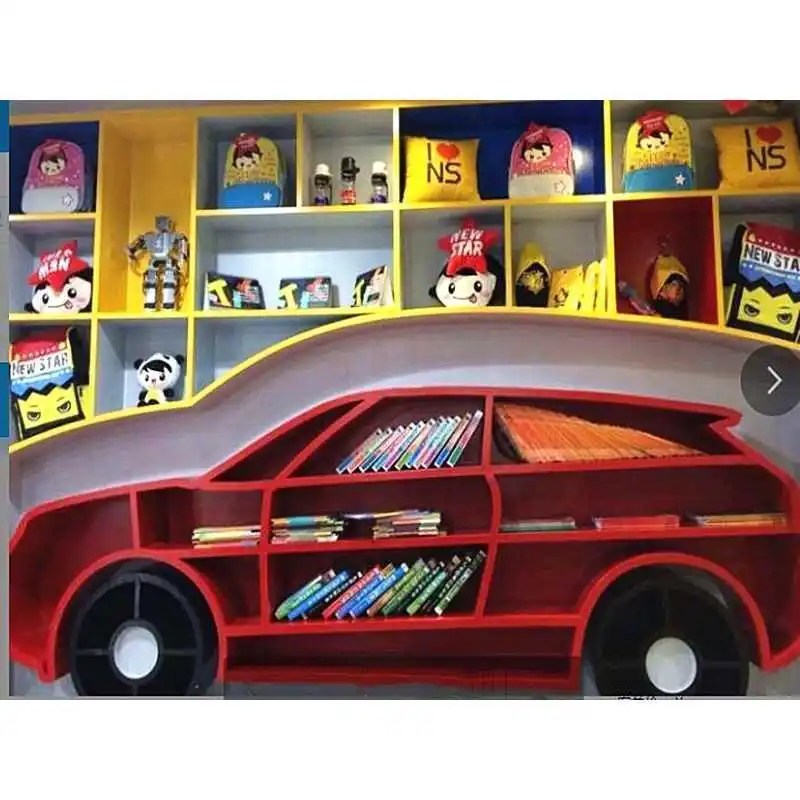 Creative children's room car modeling bookshelf shelf toy storage cabinet training early education center baby picture book rack