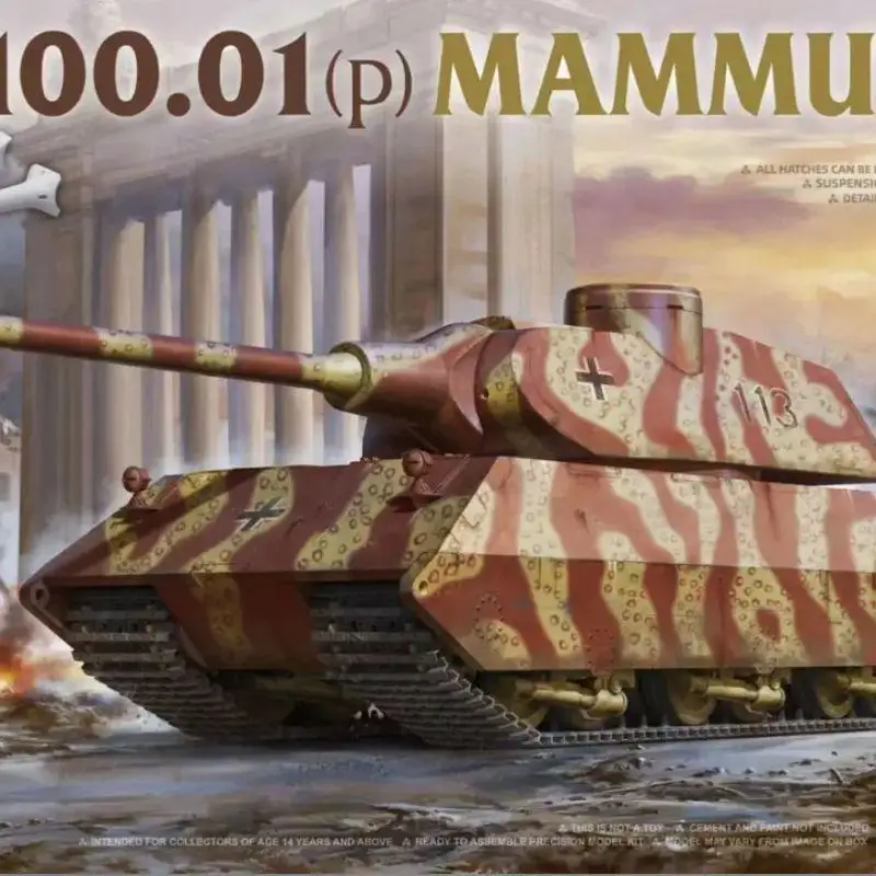 

Assembly model Takom 2156 1/35 Vk 100.01 (P) Mamut 2 in 1