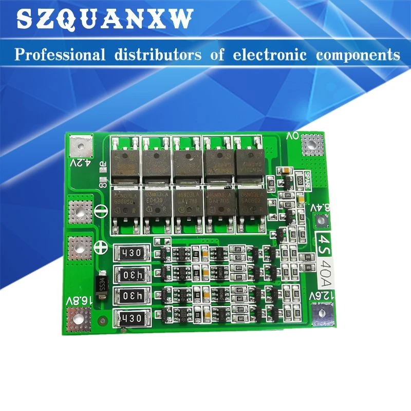 4S 40A Li-ion Lithium Battery 18650 Charger PCB Board For Drill Motor 14.8V 16.8V Lipo Cell Module