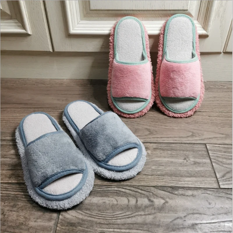 Color Open Toe/wrapped Mouth Spring and Autumn Lazy Person Floor Sweeping Cloth Cleaning Slippers Can Be Disassembled and Washed