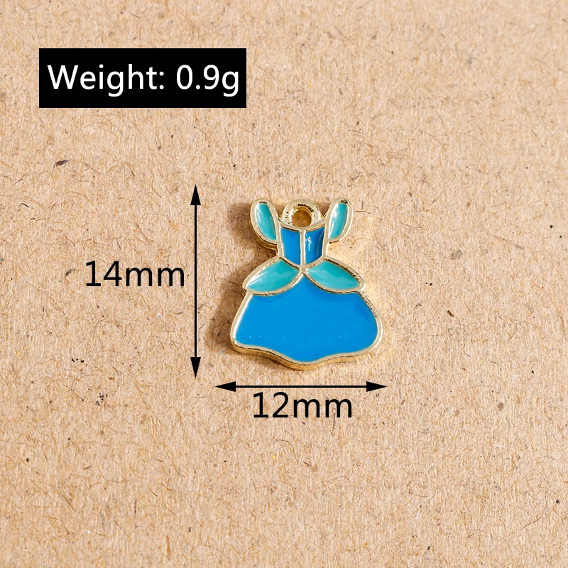 10 Stück süße Emaille-Prinzessin-Mädchen-Charms-Anhänger für Schmuckherstellung, Halskette, Ohrringe, Armband, DIY-Zubehör, Zubehör – Detail 9
