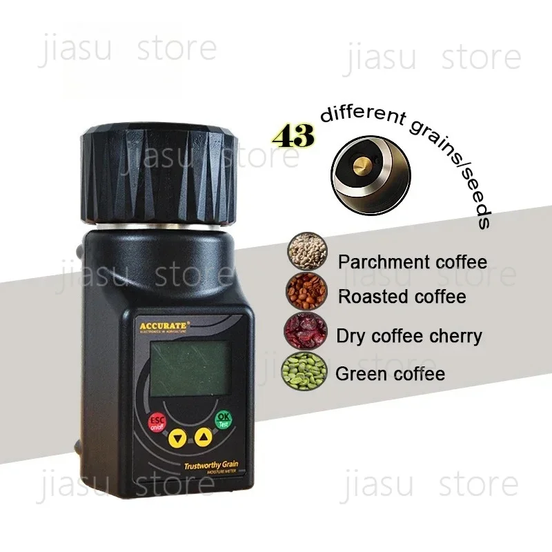 OEM Digital Grain Moisture Meter Multi-language Support for Coffee Beans cocoa bean Wheat Corn
