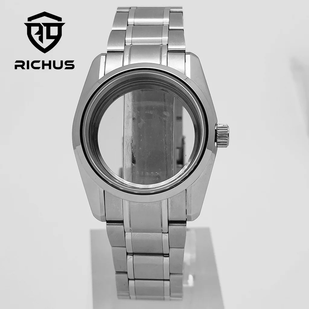 RICHUS นาฬิกา 36 มม.นาฬิกา Sapphire Glass Fit NH34 NH35 NH36 ETA2824 PT5000 Miyota8215-DG นาฬิกาอุปกรณ์เสริม