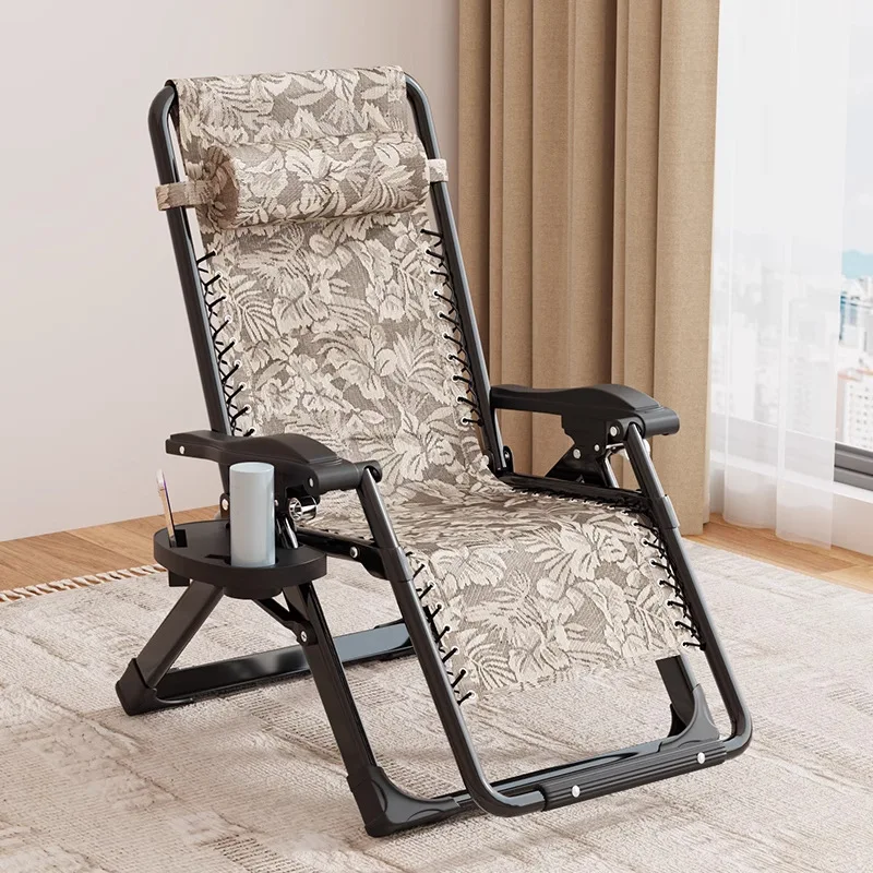 Reclining chair folding lunch break office leisure chair nap armchair sofa lazy chair