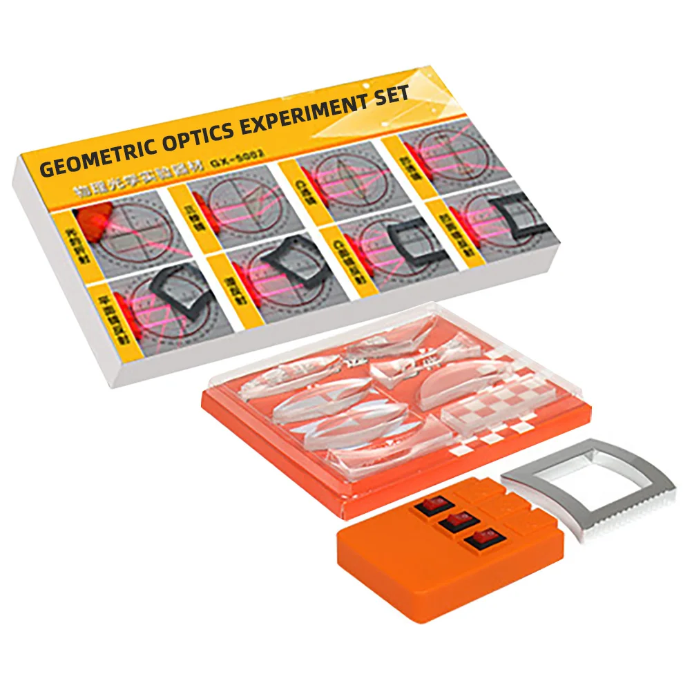 

Optical Refraction Components Experiment Kit Physics Science Reflector Convex Lenses