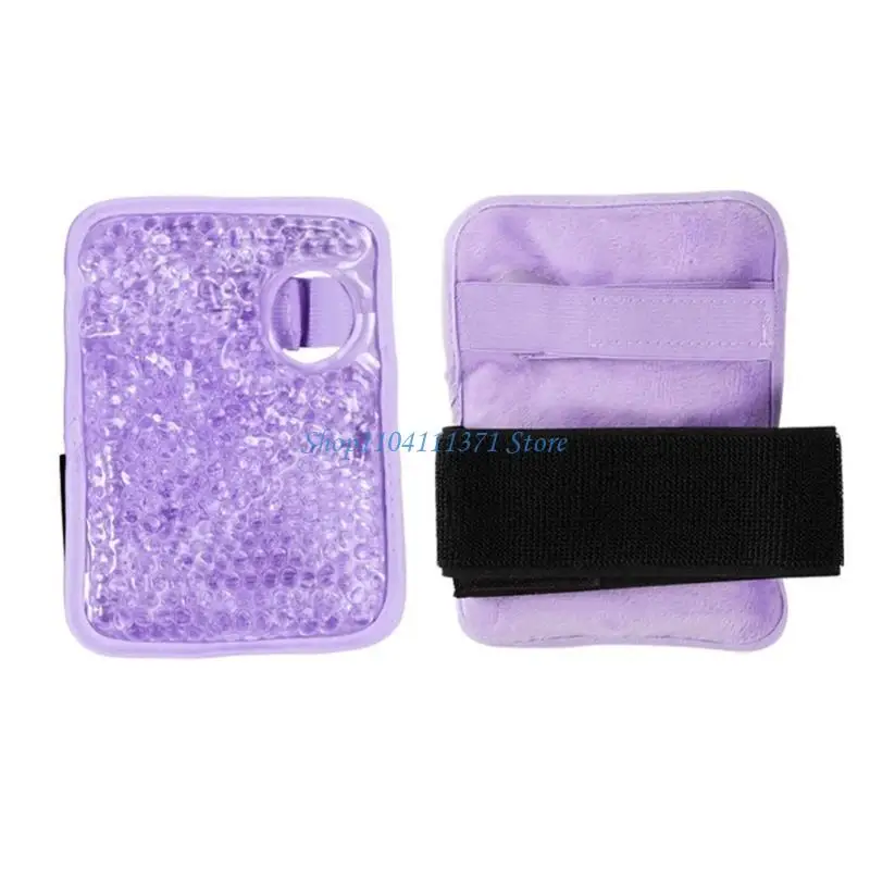 P9FC Wrist Ice Pack Hot and Cold Pack with Strap Gel Beads Ice Bag for Sprained Ankles Tooth Neck Hip Elbow