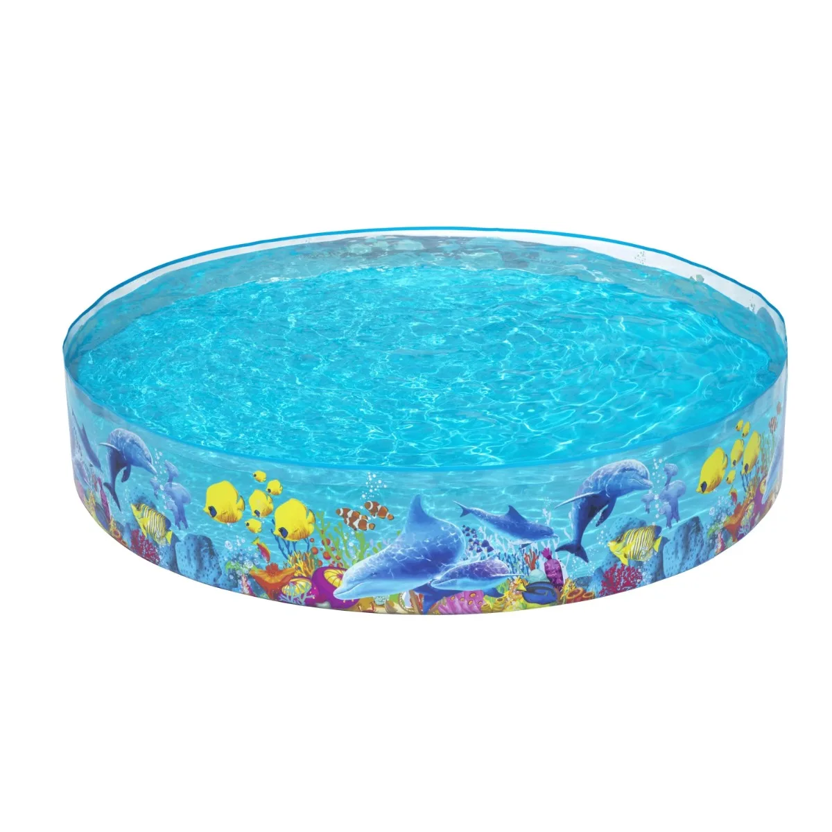 

8' x 8' Colorful Round Kiddie Pool， swimming pool for kids ， swimming pools for family ， portable pool