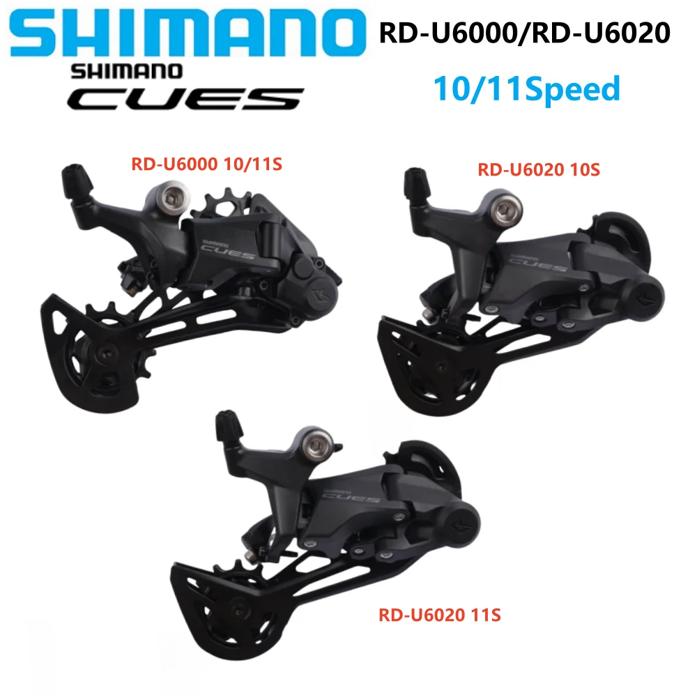 SHIMANO CUES RD-U6000/RD-U6020 Rear Derailleur 10 Speed/11 Speed SHADOW Bicycle Derailleur For MTB Mountain Bike Parts Original