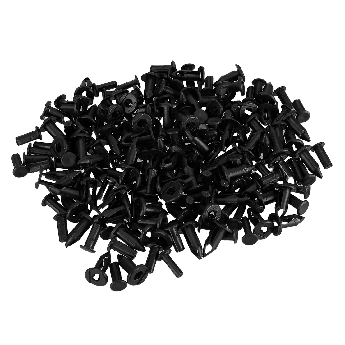 100Pcs 20mm Motorcycle Rivet Fastener Mud Flaps Bumper Fender Push Clip Retainer Fit for Honda Trx350 Trx300 Black Plastic