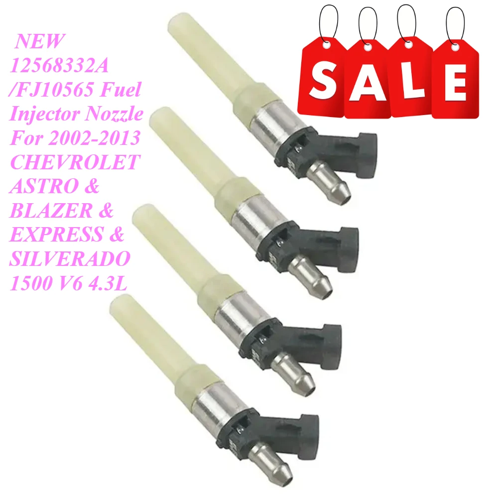 NEW 12568332A /FJ10565 Fuel Injector Nozzle For 2002-2013 CHEVROLET ASTRO & BLAZER & EXPRESS & SILVERADO 1500 V6 4.3L