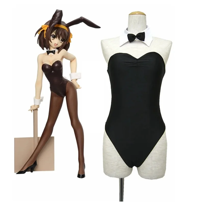 

Unisex Anime Cos The Melancholy of Haruhi Suzumiya Bunny Girl Cosplay Costumes Outfit Halloween Christmas Uniform Custom Size