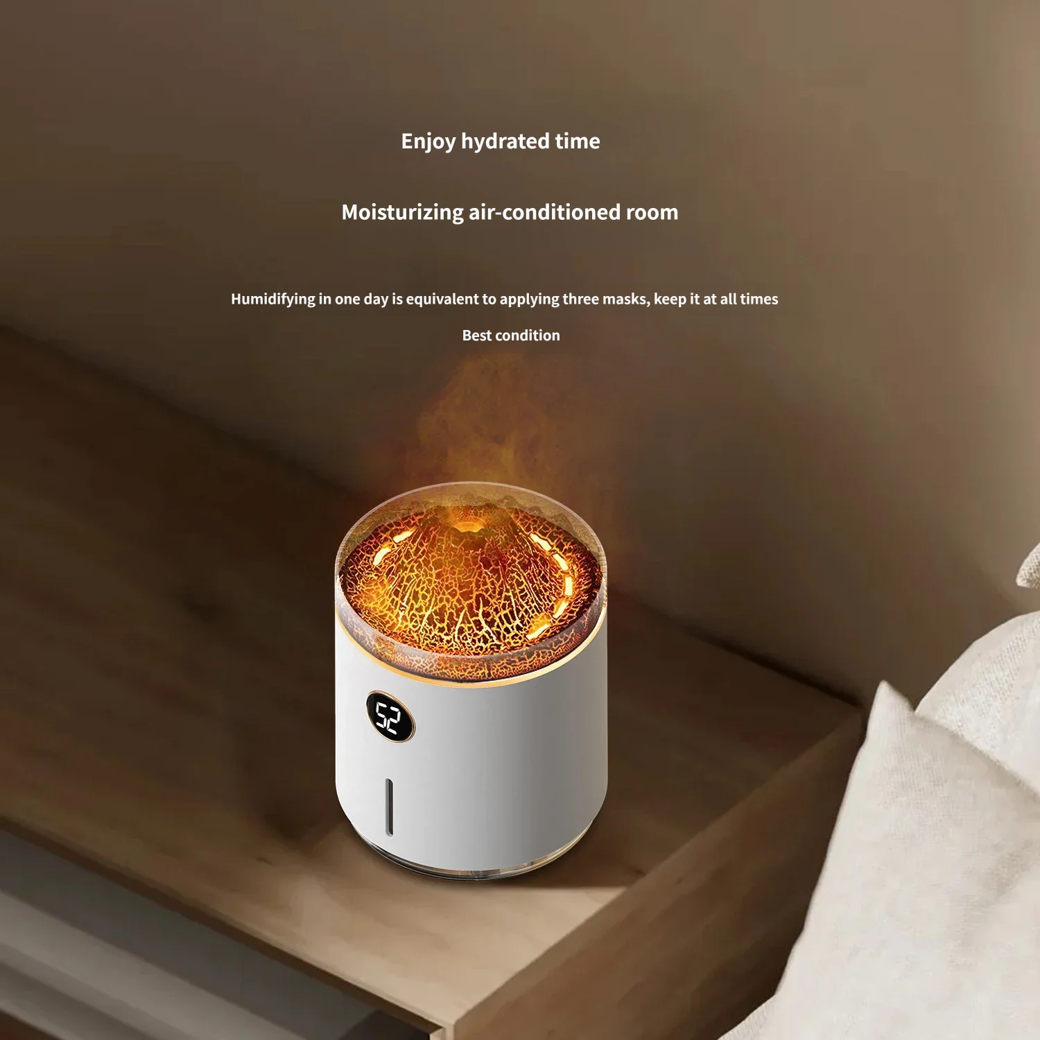 Flame-Style Mist Humidifier and Aroma Diffuser