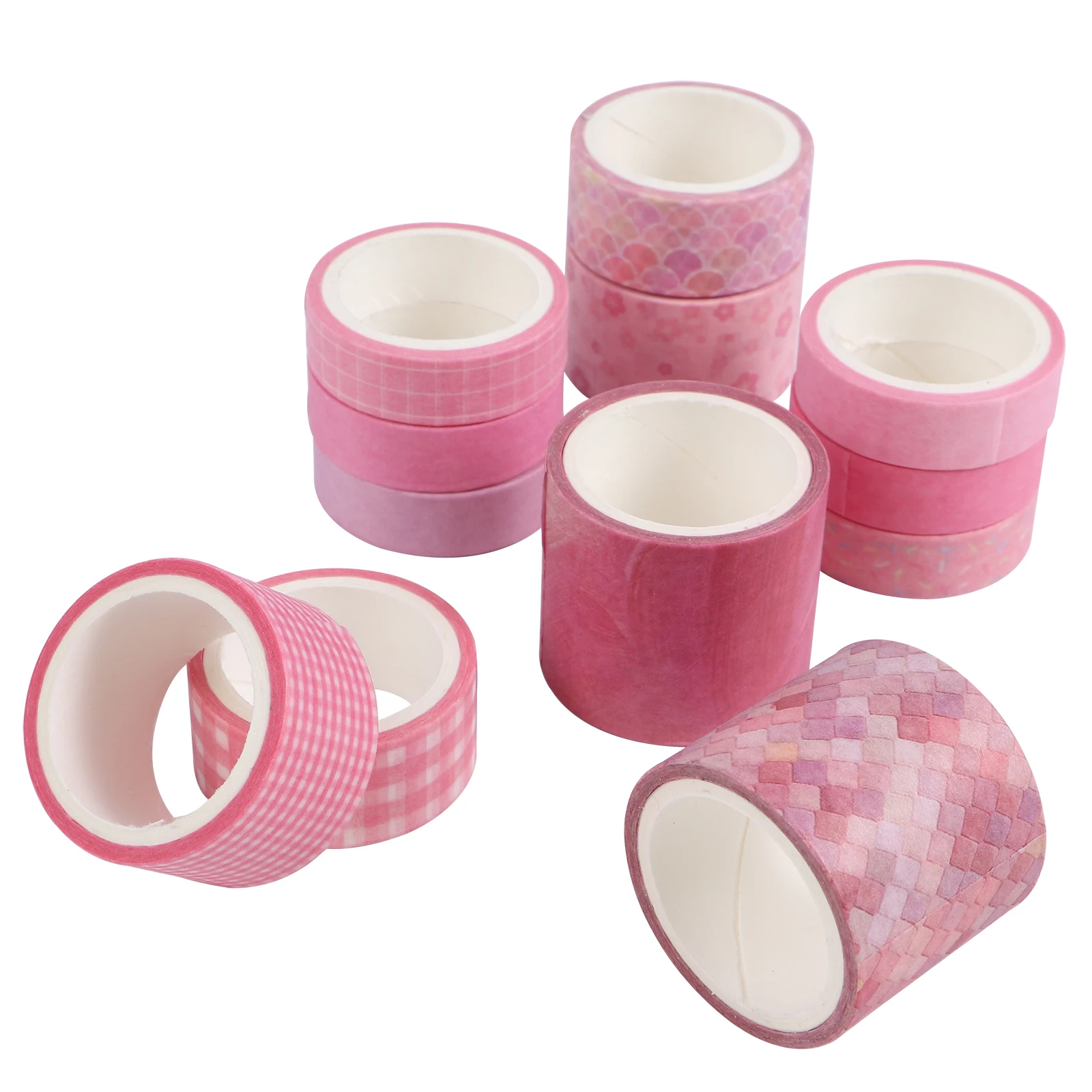 

12 Pcs Washi Tape Retro Decor Paper Stickers DIY Tapes Masking Notebook Vintage Supplies Stationery Accessories
