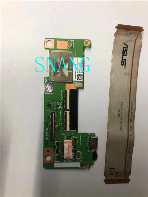 Used  FOR   Z580CA SB MXT1666T2 REV 1.4 için Asus Z580CA güç kartı c tipi kablo ile şarj Z580CA FPC IO REV 1.1 100% test tamam