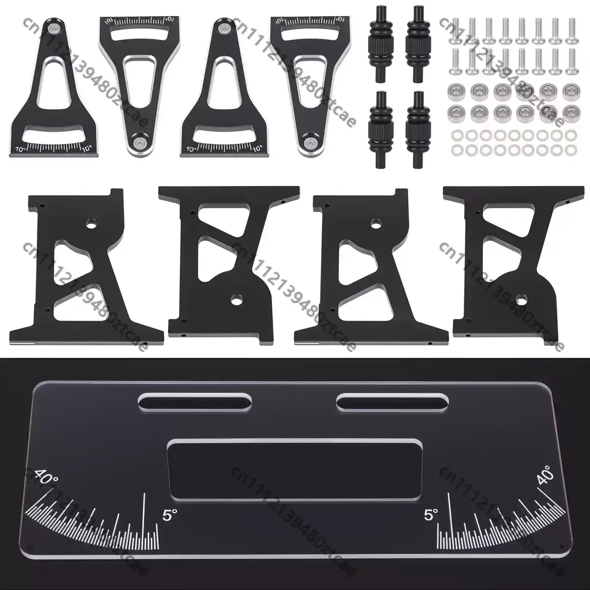 Universal Aluminum RC Chassis Alignment Adjustment Ruler Measuring Tool For Mini 1/24 1/28 RC Drift Flat Car Parts