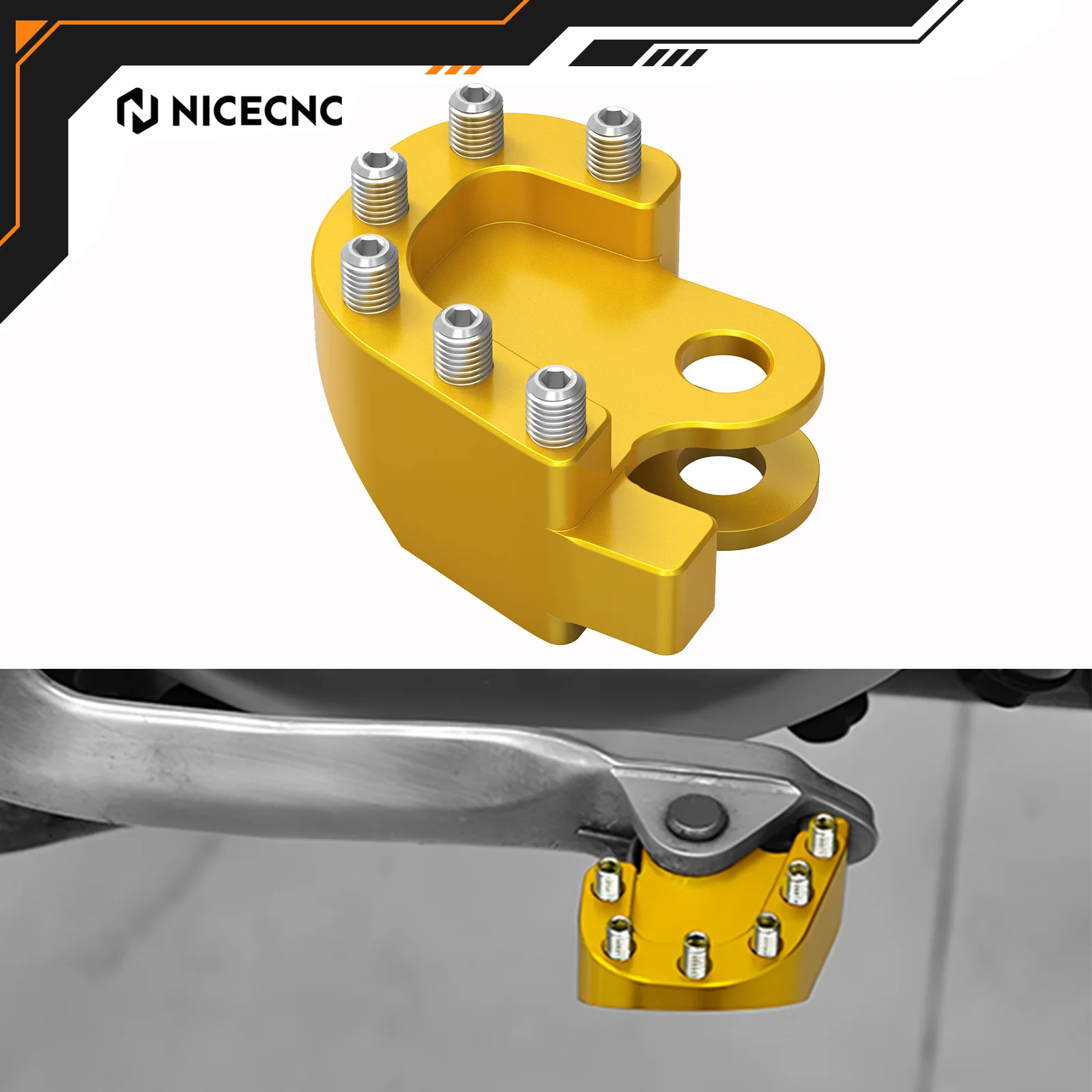 

NICECNC Rear Brake Pedal Step Tip Extension For Suzukli DRZ400 DRZ400E DRZ400S DRZ400SM 2000-2024 DRZ250 RM125 RM250 RMX250T