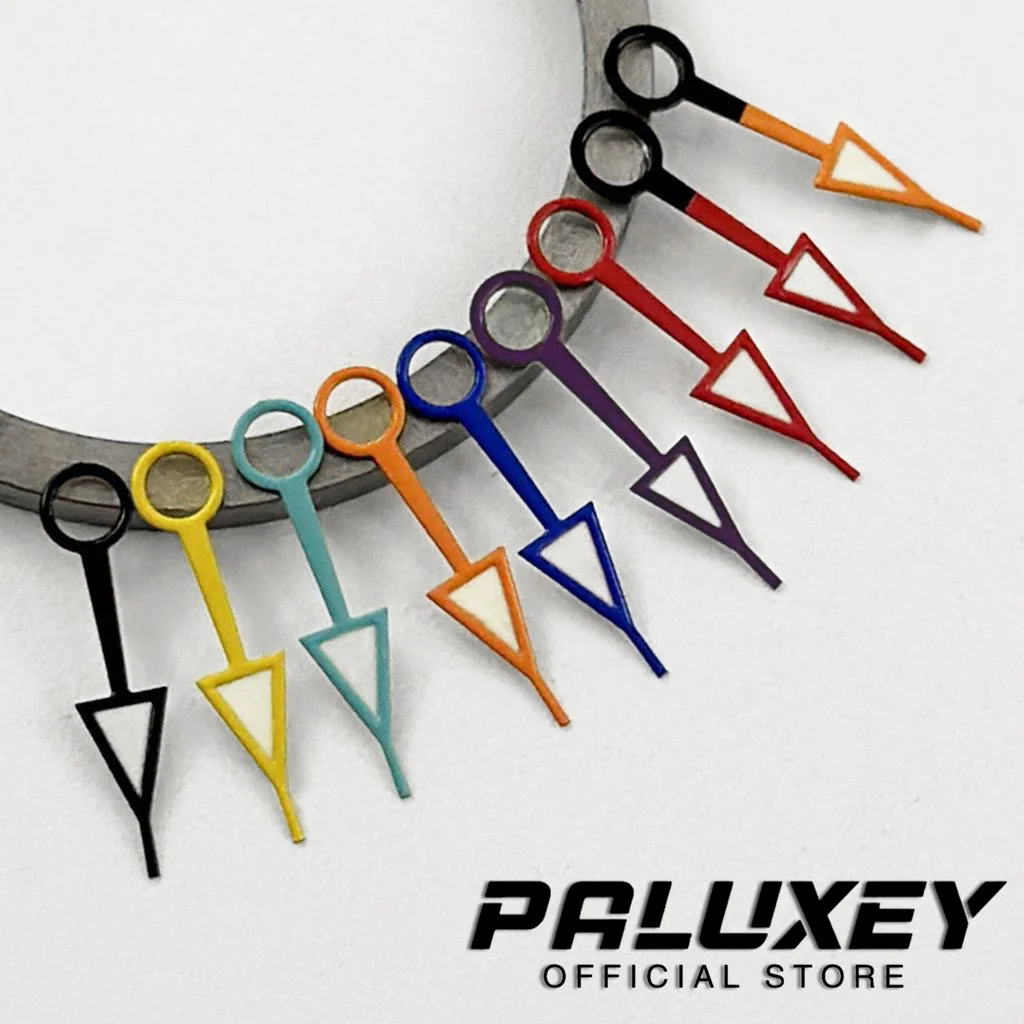 GMT NH34 verde luminoso rosso blu verde viola nero arancione GMT Hands 12.5MM Fit NH34A movimento parti di ricambio