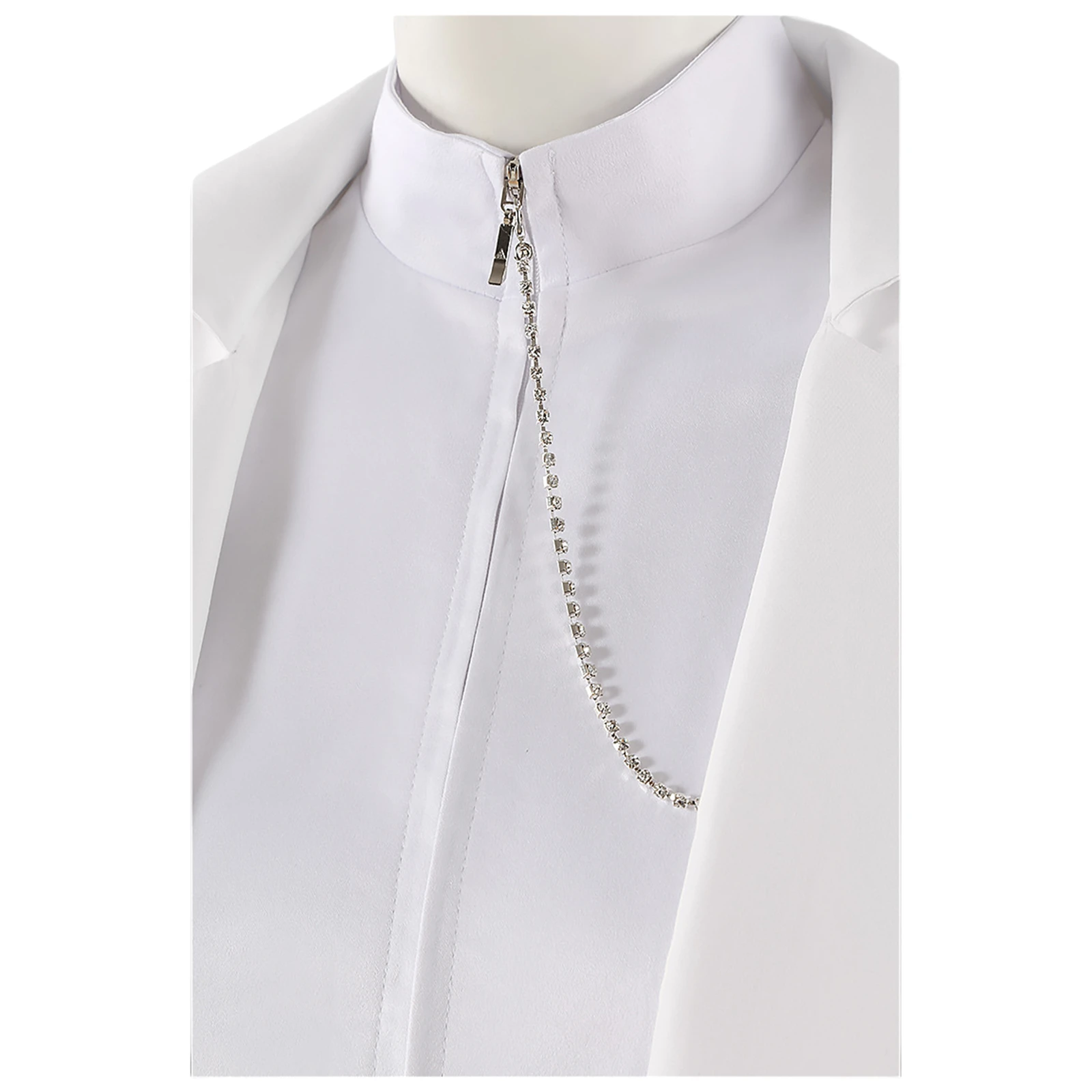 외계인 Ivan 코스프레 의상 흰색 셔츠 바지 할로윈 파티를위한 풀 세트