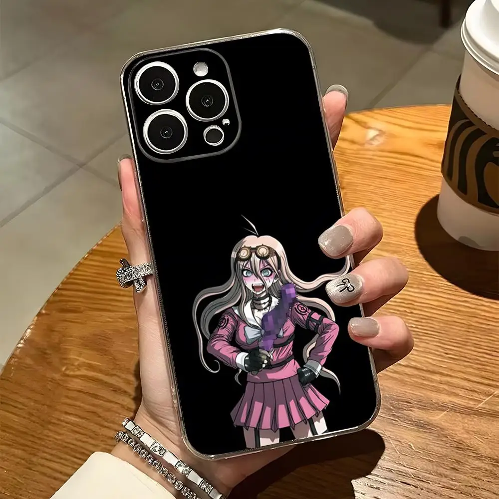 Miu Iruma Phone Case For Iphone 15 Pro Max 14 16 Plus 11 12 Mini 13 Pro 7 8 X XR XS SE Transparent Back Cover