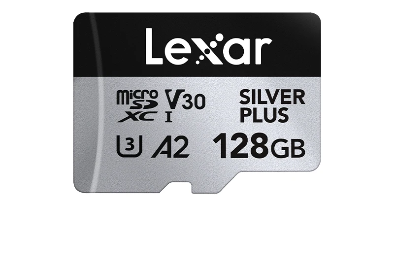 Lexar SILVER PLUS microSD-Karte SDXC UHS-I A2 V30 U3 205MB/s 1366X TF-Karte 64GB 128GB 256GB 512GB 1TB für DJI Drohne 4K Video – Detail 16