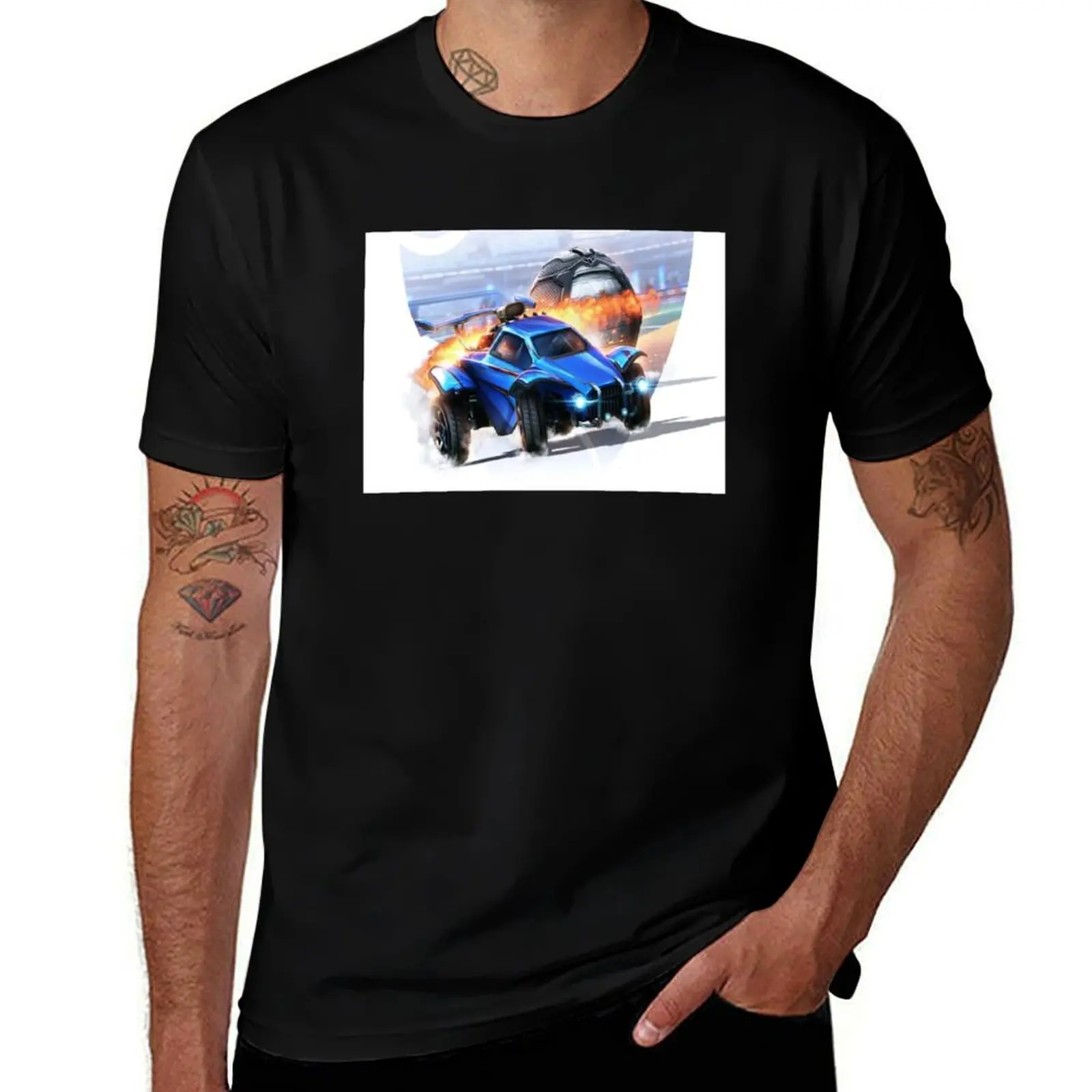 rocket soccer league octane artwork T-Shirt Daily Casual Short Sleeve Tee Shirt