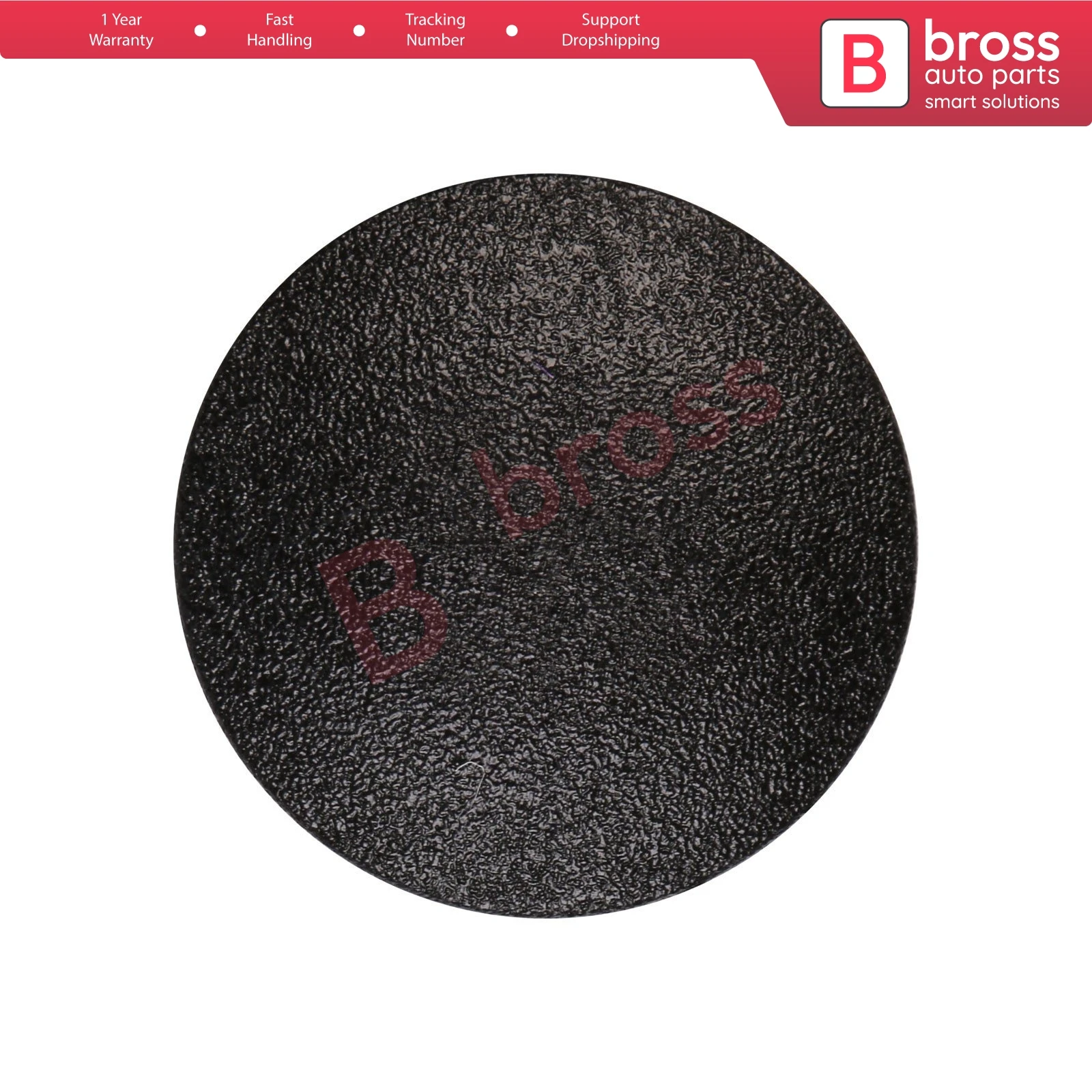 Bross Auto Parts BCF2267 10 Pieces Trim Panel Retainer for VW Audi Black Nylon Head Diameter: 18mm Stem Diameter: 8.7mm