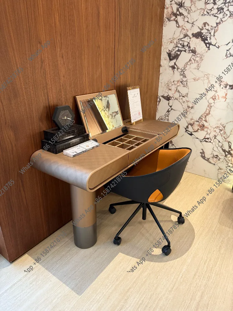 

Italian minimalist dresser, bedroom chest, integrated modern minimalism, high-end sense, flip cover storage, dressing table