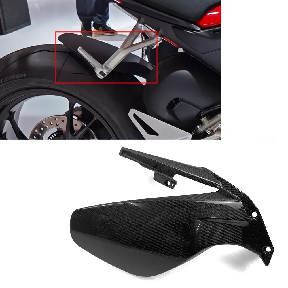 

For Ducati Panigale V4 V4S V4R Streetfighter V4 V4S 2018-2023 Rear Hugger Fender Mudguard Carbon Fiber Motorcycle Accessories