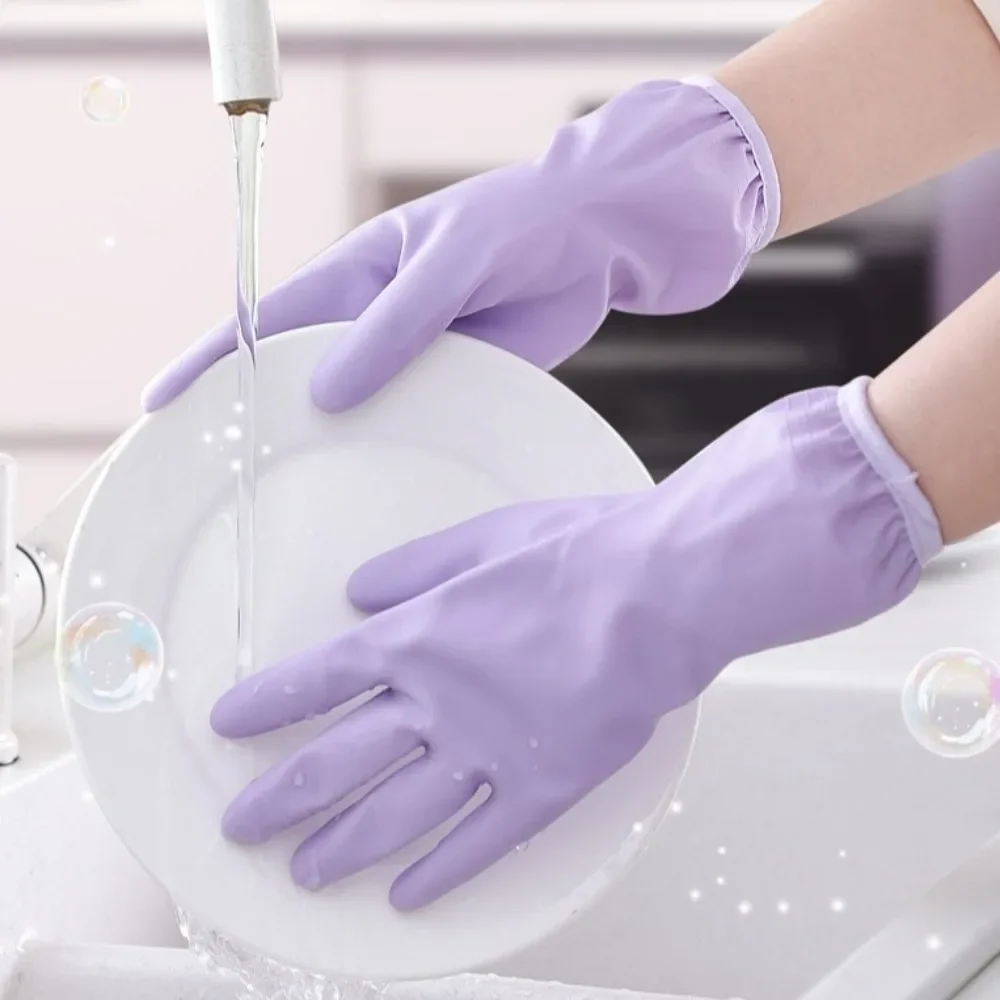 NEW PVC Kitchen Washing Gloves Clean And Durable Washing Clothes Cleaning Gloves Dishes For Cooking and Kitcheen