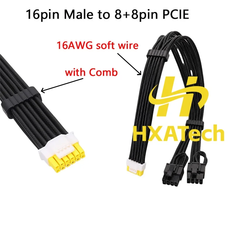 HXATech-Renkli 12VHPWR - Çift - Dual 8Pin To 16Pin 12Vhpwr Cable incelemesi ve fiyatı