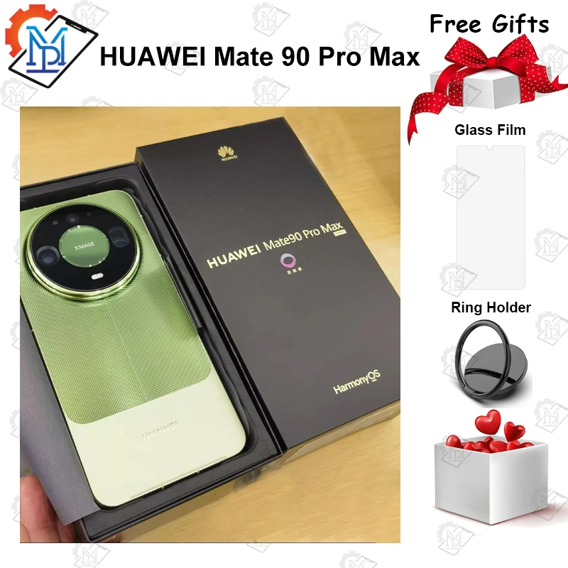 Original HUAWEI Mate 90 Pro Max Mobile Phone 6.9 Inches OLED Display Kirin 9050 & 9050 Pro HarmonyOS 7.0 Camera 200MP Smartphone