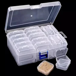 The Transparent Independent Packaging Box Is Small Bead Organizers, Plastic Storage Cases Mini Clear Bead Storage