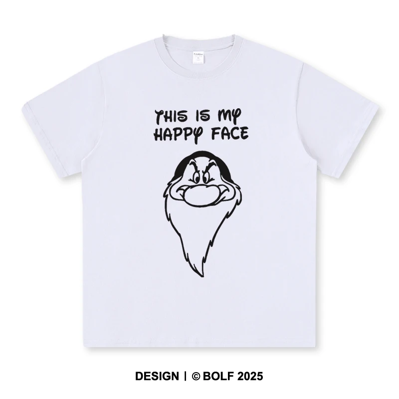 

Мужская футболка с принтом Happy Face, 100% хлопок, большие винтажные футболки с рисунком для мужчин и женщин, футболки