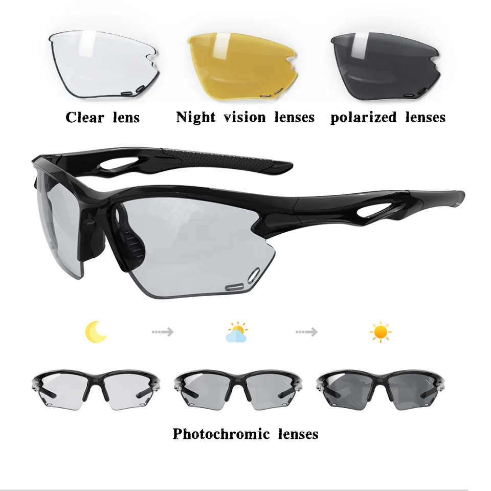 

2025 High-end Luxury Sports Goggles City Running Outdoor Travel Sunscreen Sunglasses Myopia Reading Optical Prescription Glasses
