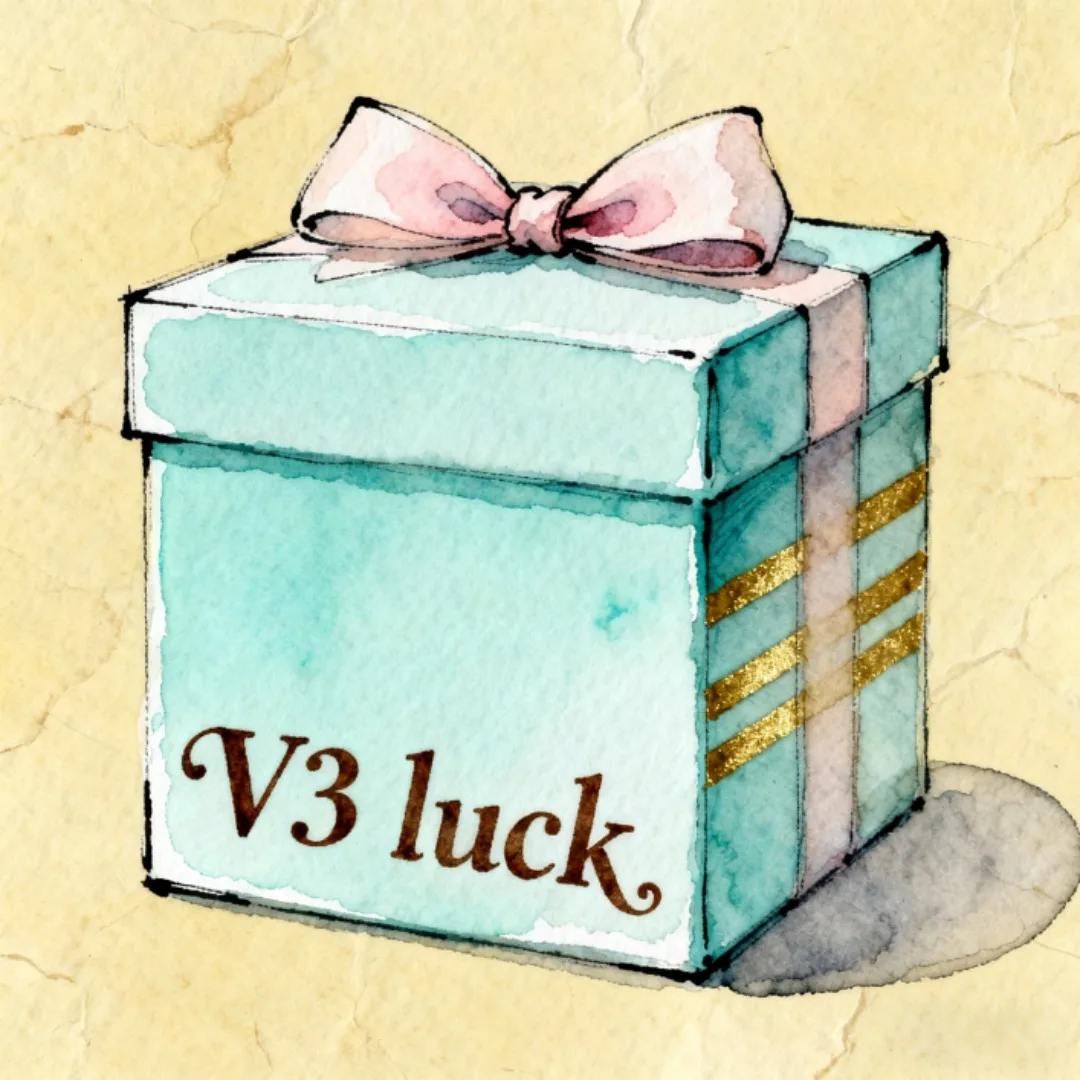 2025 LA الجديد #   FUFU العصرية قلادة V3 دمية دمية صندوق أعمى هدية، لطيف الفينيل دمية المفاتيح هدية عيد ميلاد صندوق أعمى