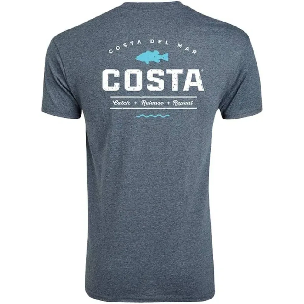 Costa Del Mar Men's Topwater Short Sleeve T-Shirt - Perfect for Fishing and Outdoor Enthusiasts