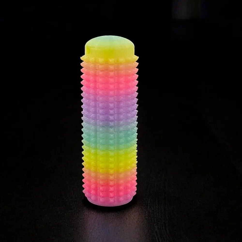 Novelty BPA-Free Tactile Sensory Keychain Portable Textured Spiky Grip Sensory Stimulation Bumpy Grippie Stim Keychain Gift