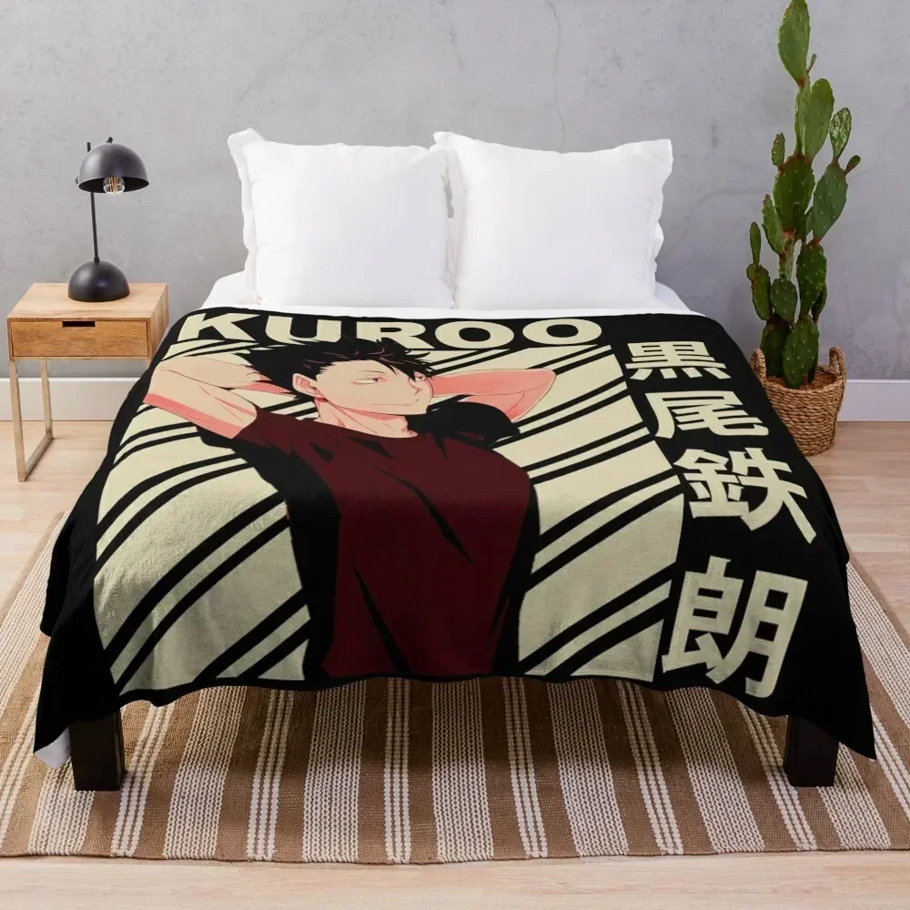 

Kuroo tetsurou - Vintage Art Throw Blanket Elegant Warm Throw Blanket for Hotel Home