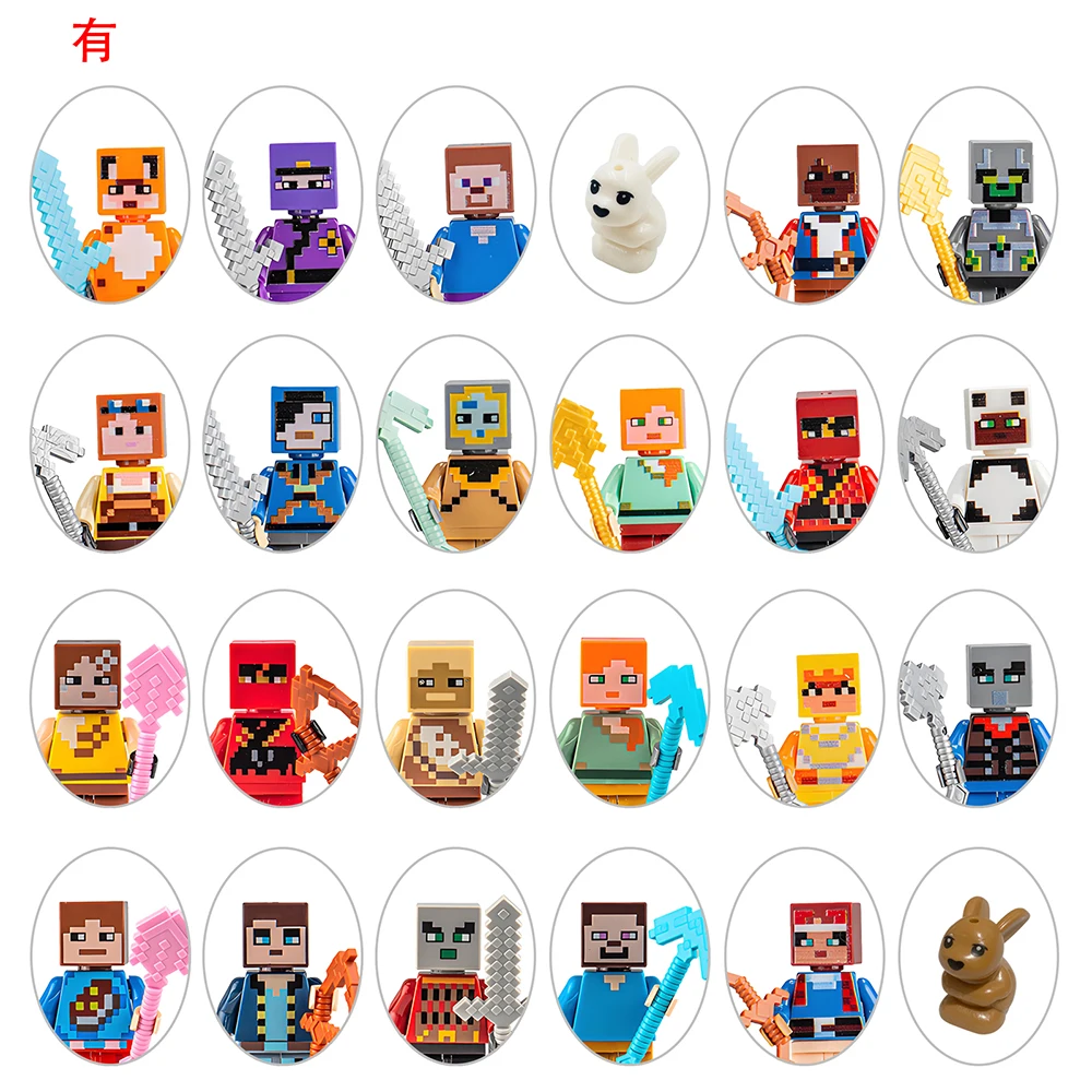 Boîte de calendrier de l'avent 24 pièces/boîte, figurines de dessin animé, blocs de construction, poupées, jouets pour enfants, cadeaux de noël, compte à rebours de 24 jours pour noël