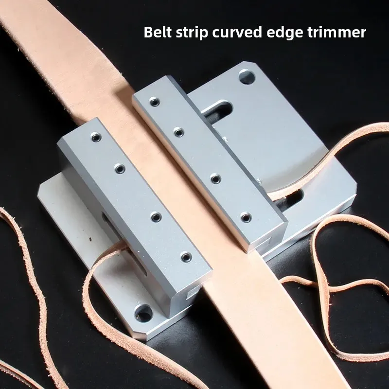 For Semi Arc Belt Edge Trimmer Manual Leather Strip Edger Tool for DIY Craft Polishing and Finishing Leathercraft Accessories