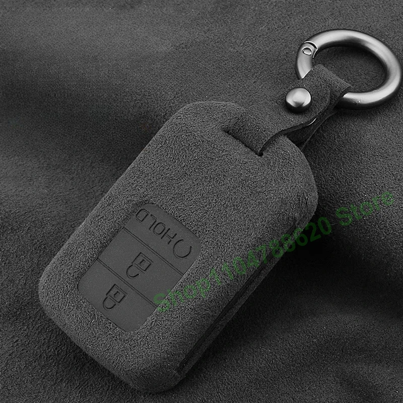 

Keyless Fob Shell Suede Car Key Case Protective Cover Keychain for Honda CRV 10th Accord BREEZE Crown URV Interior Decoratior