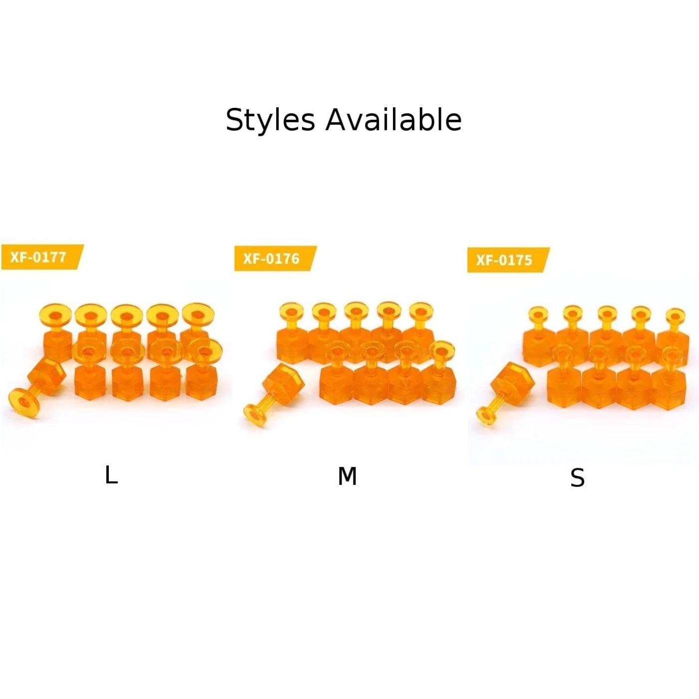 10/30pcs Glue Tabs Dent Removal Tool PDR Orange Tabs Auto Paintless Dent Repair Maintenance Orange Paint Dent Repairing Tool