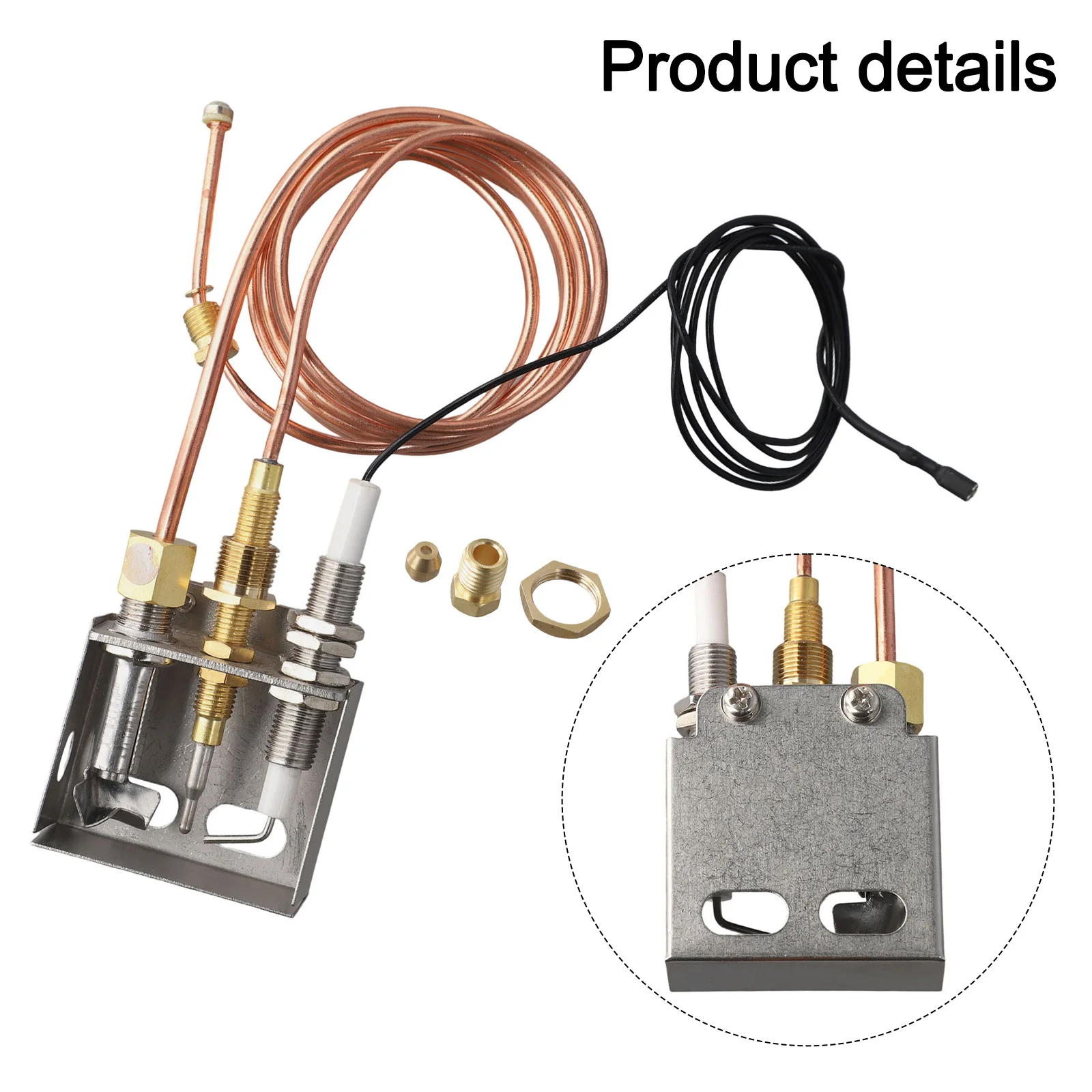 

Length 900mm, With 2.8*0.5mm Flat Terminal Propane Ignition Gas Collection Box Assembly Efficient Flame Management