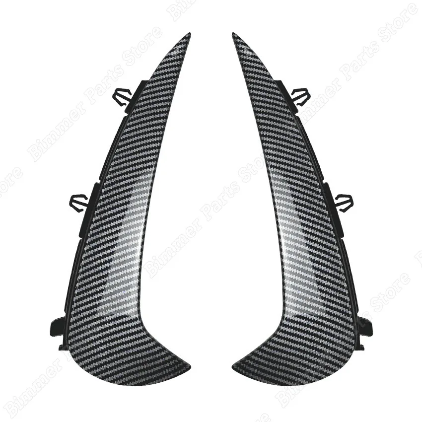 For Mercedes Benz GLC Class X254 AMG Line 2023-2024+ Gloss Black/Carbon Look Car Rear Bumper Diffuser Wind Knife Trim Body Kits
