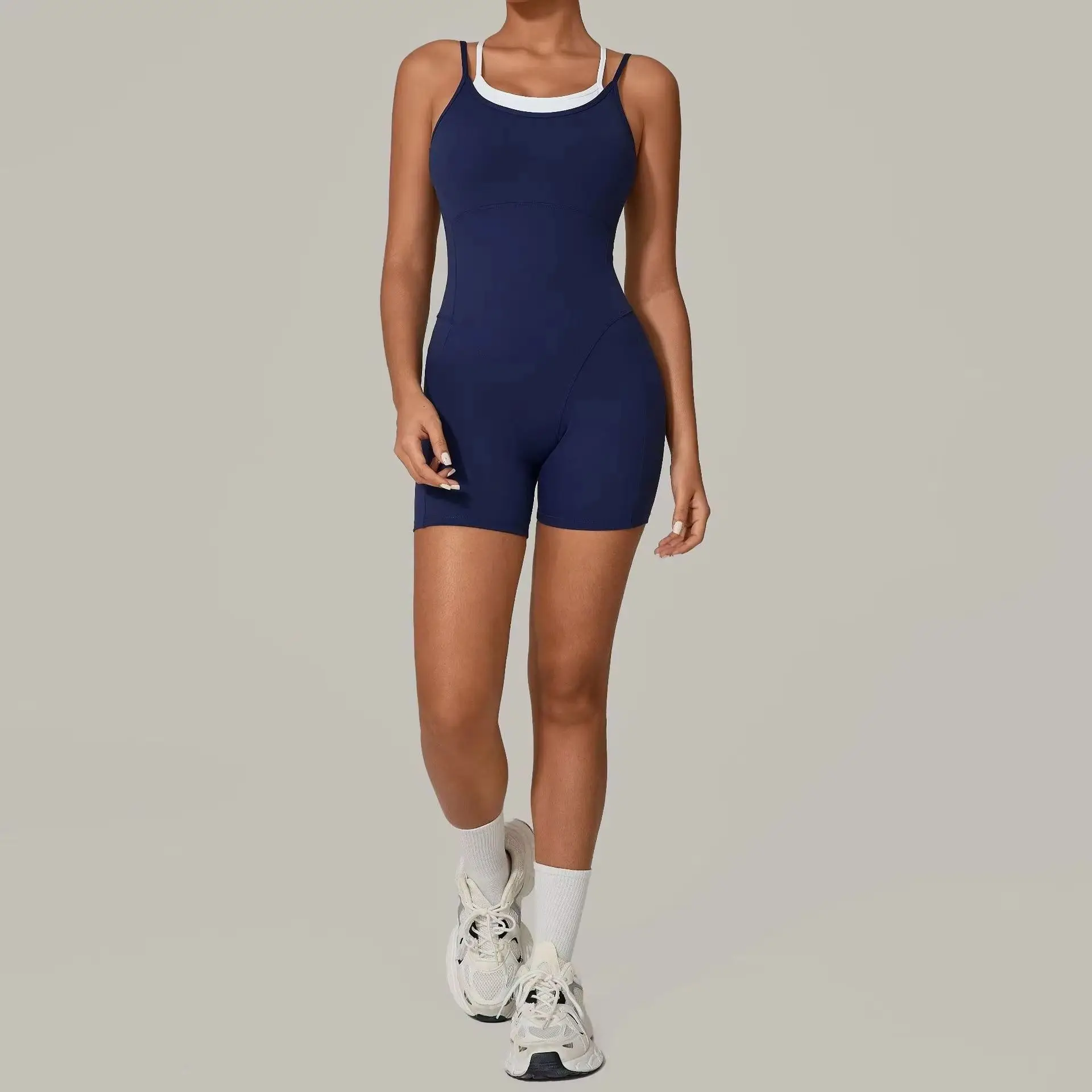 2026 Workout Jumpsuit Sports Overalls Women Rompers Gym Clothing Running Fitness Suits Gym Tracksuit Short Sportswear Yoga Set