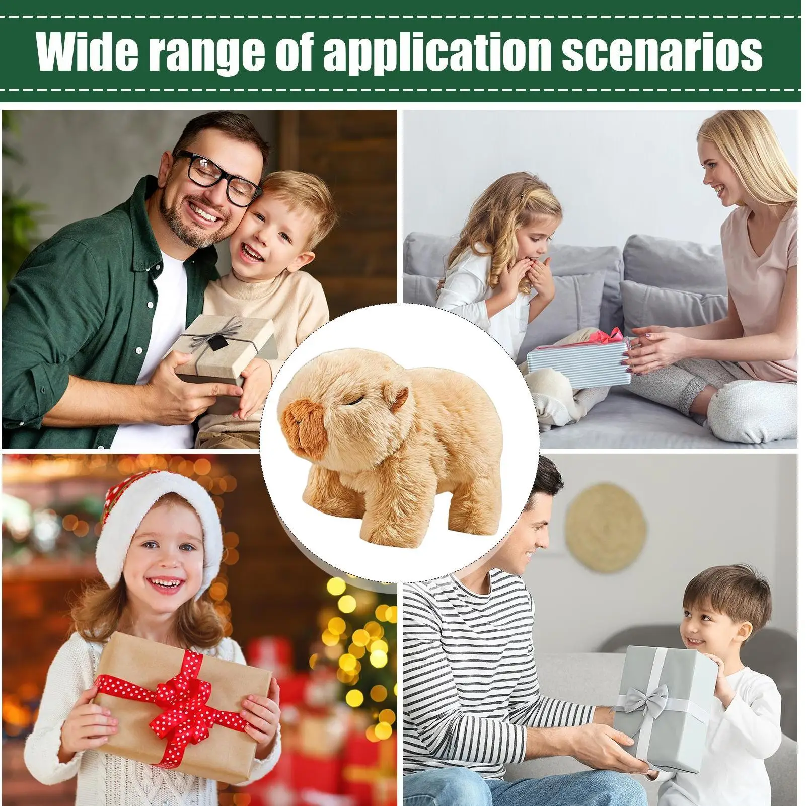 Capibara de peluche eléctrico interactivo juego de simulación capibara para caminar juguete electrónico mascota para niños niñas niños en edad preescolar