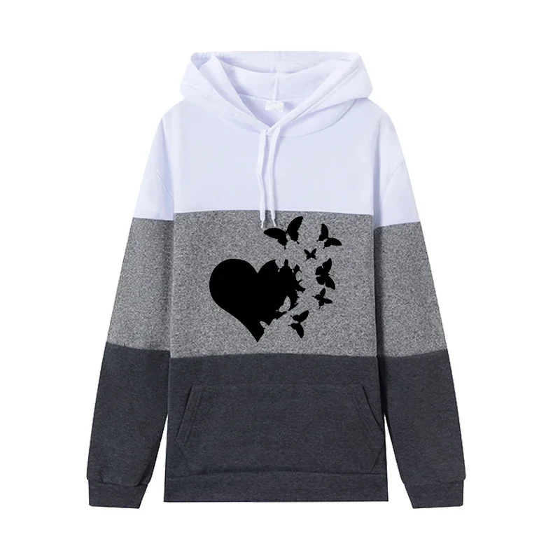 뜨거운 판매 품질 가을 겨울 데일리 캐주얼 후드 조깅 여성용 스웨터 Drawstring Fashio 스포츠 삼색 탑 단순성